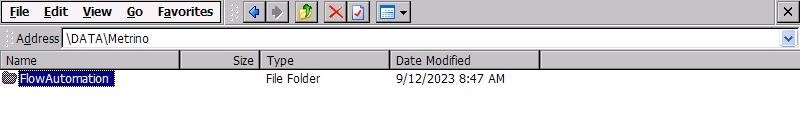 FlowAutomation Folder location